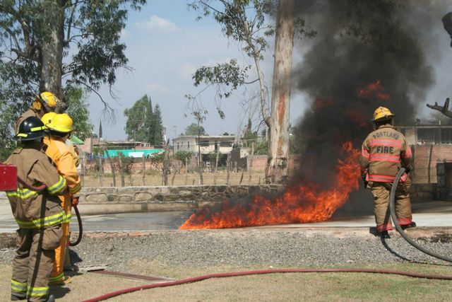 Tipo de chorros contra fuego